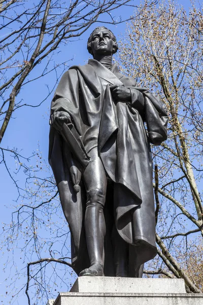 William Pitt Het Jongere Standbeeld Opgericht Hannover Square Londen Engeland — Stockfoto