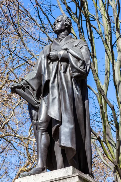 William Pitt Estátua Mais Jovem Erguida Hanover Square Londres Inglaterra — Fotografia de Stock