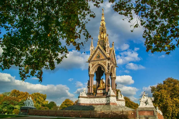 Albert Memorial Kensington Londres Inglaterra Reino Unido Que Fue Terminado — Foto de Stock