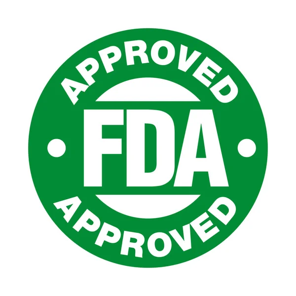 Food Drug Administration Fda Genehmigt Vektorstempel — Stockvektor