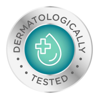 Dermatolojik olarak izole edilmiş ürün vektör logosu