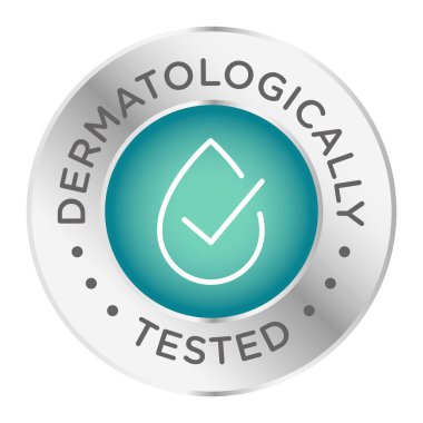 Dermatolojik olarak izole edilmiş ürün vektör logosu