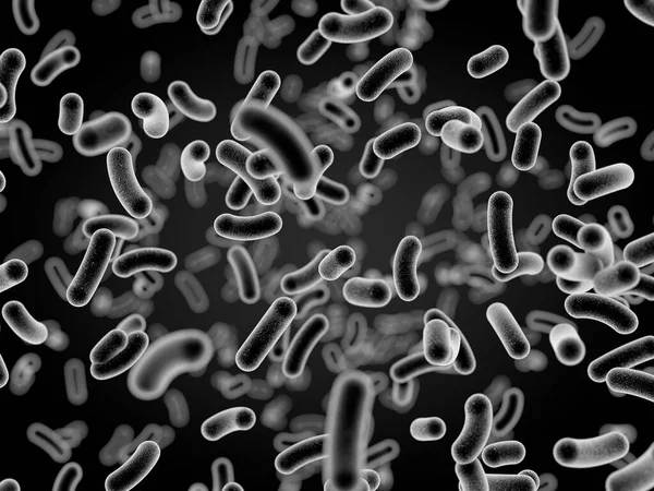 Rendering Microspic Bacteria Closeup — Stock Photo, Image