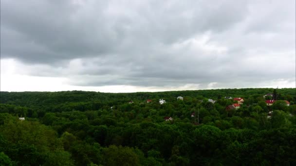 Wolken Über Dem Wald Zeitraffer Aufnahmen — Stockvideo
