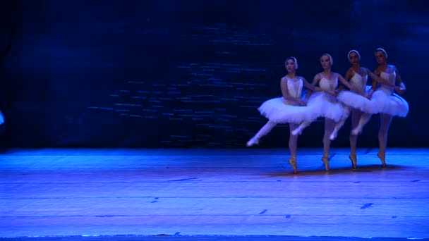 Berdyansk Ucraina Ottobre 2017 Lago Dei Cigni Balletto — Video Stock