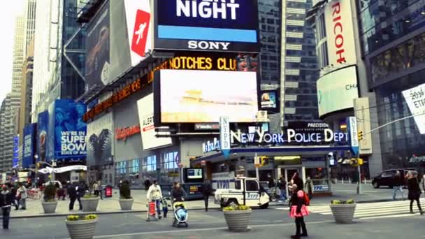 Mensen Auto New York — Stockvideo