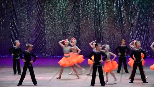 Berdyansk Ucrânia Julho 2017 Reportar Concerto Centro Dança Esportiva Victory — Vídeo de Stock