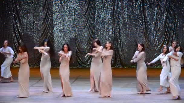 Berdyansk Ucraina Luglio 2017 Rapporto Concerto Del Centro Danza Sportiva — Video Stock