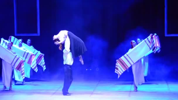 Berdyansk Ukraine October Choreography Виконанні Запоріжжя Муніципального Театру Танцю Www — стокове відео