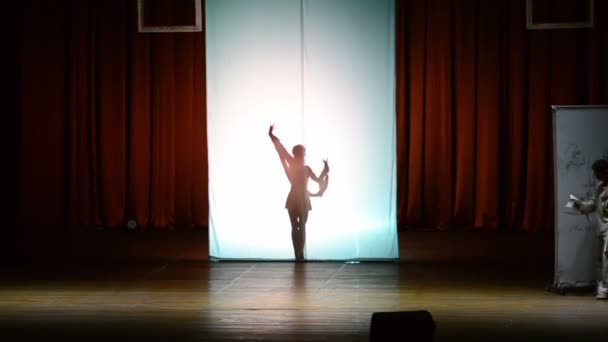 Berdyansk Ukraine Październik Choreografia Wykonaniu Gminnego Teatru Tańca Zaporoża Www — Wideo stockowe