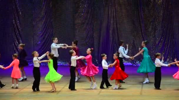 Berdyansk Ukraine Temmuz 2017 Spor Dansı Merkezi Zafer Dansı Nın — Stok video