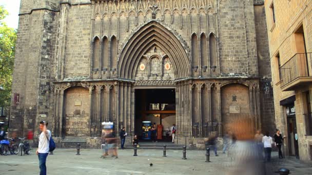 Santa María Del Templo Barcelona — Vídeos de Stock