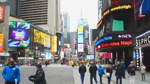 Mensen Auto New York — Stockvideo