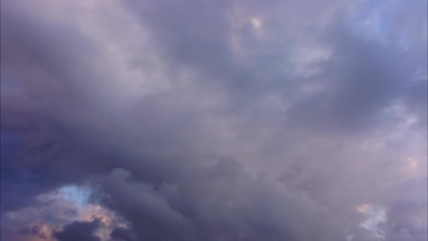 Wolken Lucht Verstrijken Van Tijd — Stockvideo