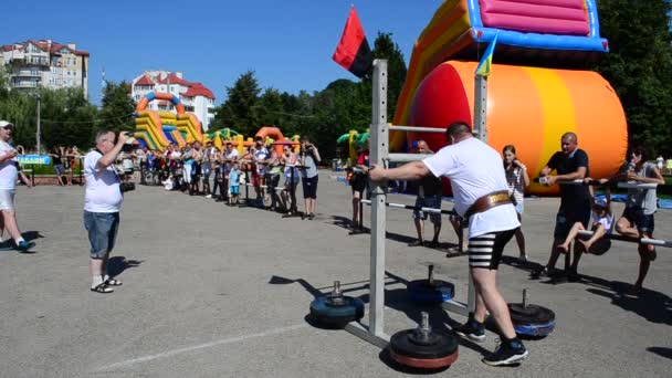 Ivano Frankivsk Ukraine Juni Offentliga Uttalandena Idrottare Tillägnad Ungdomsdag Park — Stockvideo