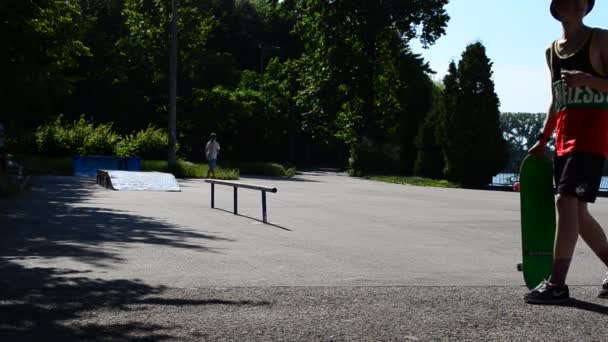 Tir Dans Parc Tournage Été — Video