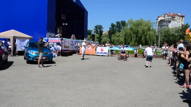 Ivano Frankivsk Ukraine June 2016 Ivano Frankivsk 선수들 청소년의 전념하는 — 비디오