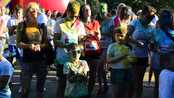 Ivano Frankivsk Ucrania Julio Color Corriendo Una Distancia 300 Metros — Vídeos de Stock