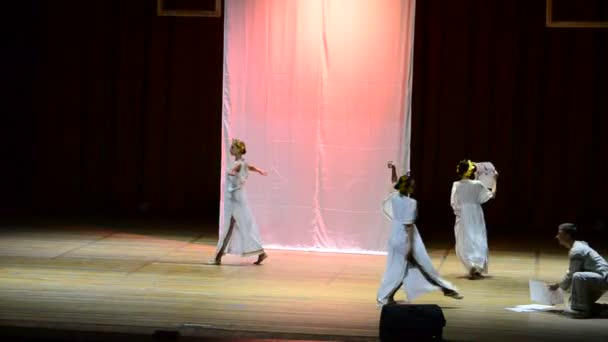 Berdyansk Ukraine October Choreography Performed Zaporizhia Municipal Theater Dance Www — 图库视频影像