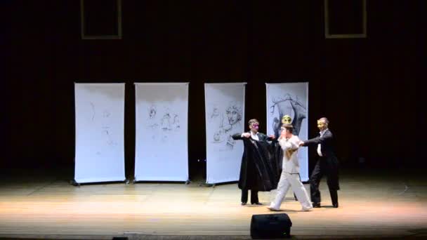 Berdyansk Ukraine Oktober Choreographie Des Städtischen Tanztheaters Zaporizhia Www Teatr — Stockvideo