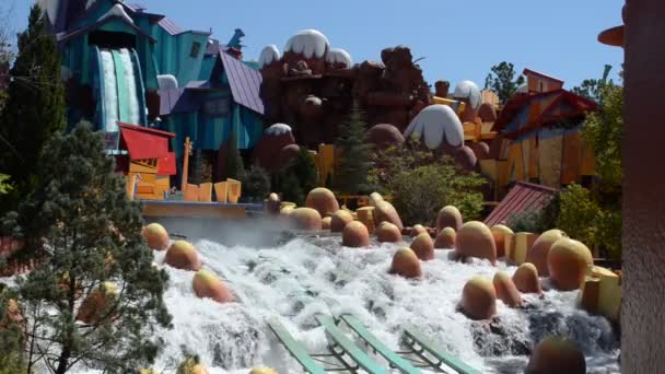 Stänkningar Och Hastighet Parker Orlando Universal Studio Park Orlando — Stockvideo