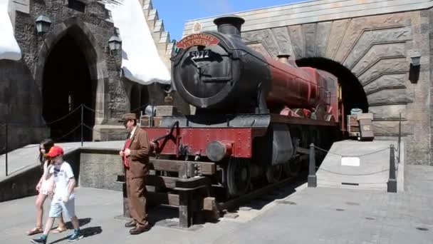 Harry Potter Tren Universal Studios Orlando — Vídeo de stock