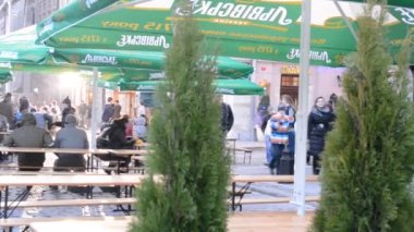 Bira reklamı çekimi. Lviv, Ukrayna.