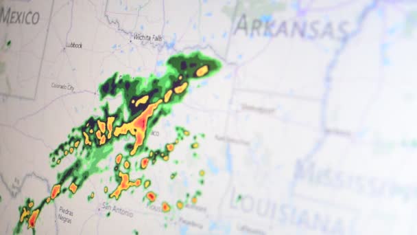 Погода Карточке Осторожно — стоковое видео
