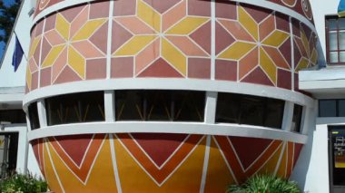 Ukrayna 'da boyanmış yumurta (Pysanka) Müzesi. Müzede 10.000 'den fazla yumurta koleksiyonu var. Kolomyia, Ukrayna.