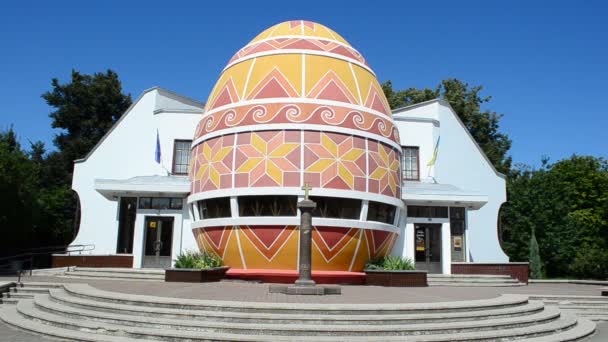 Ukraińskie Muzeum Wielkanocne Pysanka Muzeum Posiada Zbiór Ponad 000 Jajek — Wideo stockowe