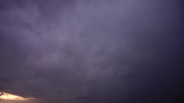 Tormenta Relámpagos Entre Las Nubes — Vídeos de Stock