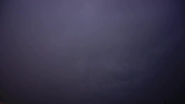 Gewitter Und Blitz Zwischen Den Wolken — Stockvideo