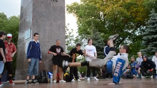 Offentligt Uttalande Stadsområdet För Unga Dansare — Stockvideo