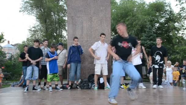 Offentligt Uttalande Stadsområdet För Unga Dansare — Stockvideo