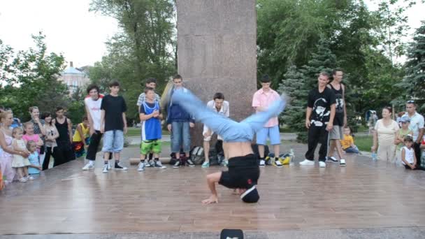 Публичное Заявление Городской Зоне Юных Танцоров — стоковое видео