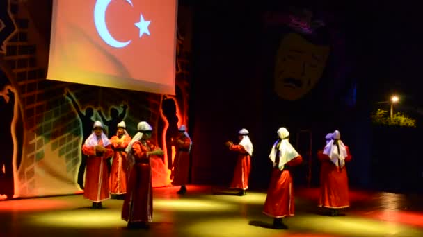 土耳其舞 土耳其境内的枪击事件 — 图库视频影像