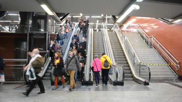 Metro Madryt Kręcenie Hiszpanii — Wideo stockowe
