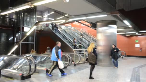 Metro Madrid Fényképezés Spanyolországban — Stock videók