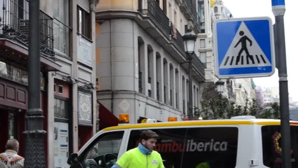 Calles Madrid Tiro España — Vídeos de Stock