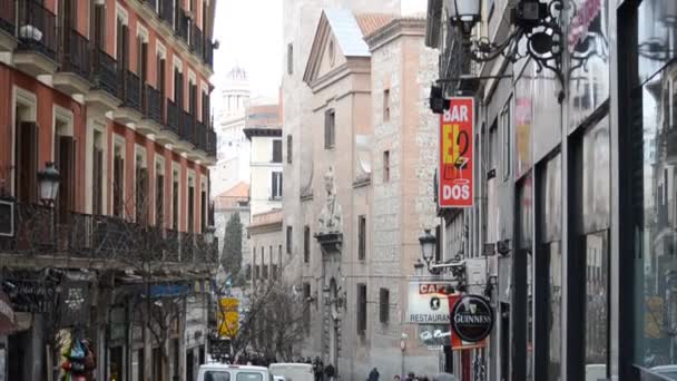 Strade Madrid Riprese Spagna — Video Stock