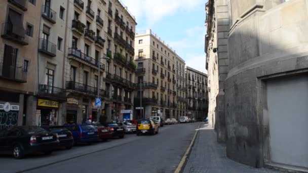 Dans Les Rues Barcelone Espagne — Video