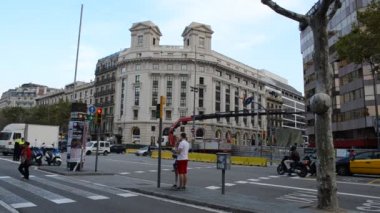 Barselona 'nın merkezi. Barselona, İspanya.