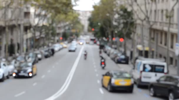 Den Straßen Von Barcelona Spanien — Stockvideo