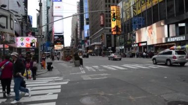Zaman Meydanı 'nda çekim. New York, ABD.
