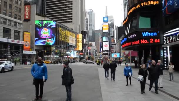 Het Leven Van New York Schieten New York Verenigde Staten — Stockvideo