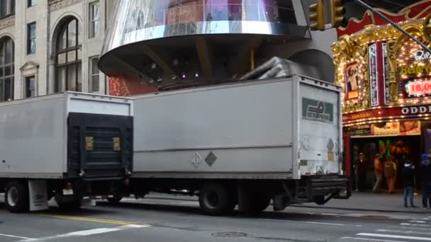 Les Voitures Descendent Dans Les Rues Déplacent Dans Les Rues — Video