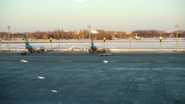 Kiev Ukraine Mars 2018 Boryspil International Airport Den Största Transportvolymer — Stockvideo