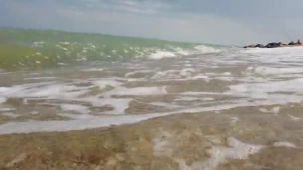 Vague Mer Sur Bord Mer — Video