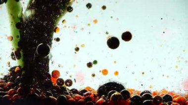 Baloncukların arka planı. Kabarcıkların hareketi.