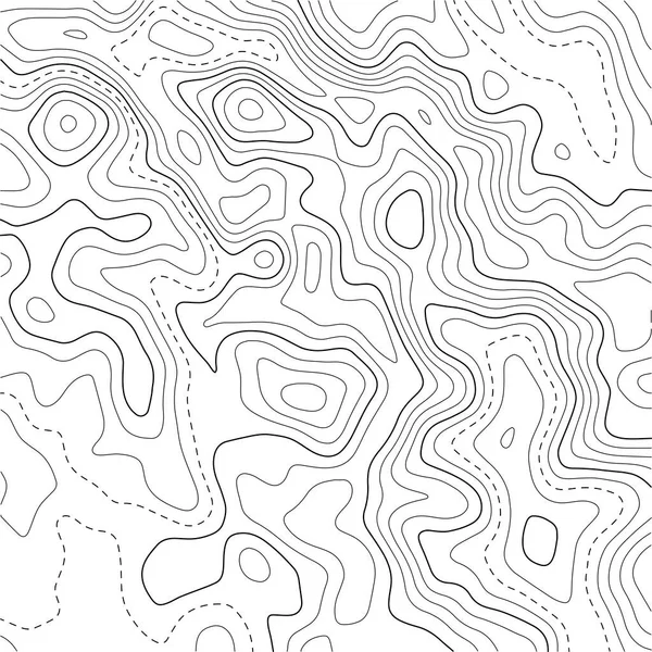 Topografisk Karta Bakgrund Rutnätskarta Abstrakt Vektor Illustration — Stock vektor